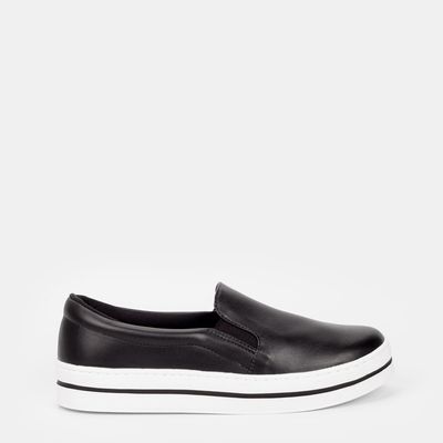 Tênis Flatform slip on Preto