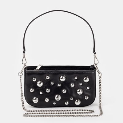 Bolsa Tricolo com Enfeite Preta