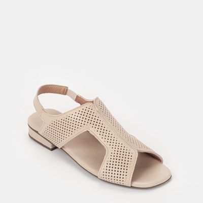 Sandália com Recortes Off-White