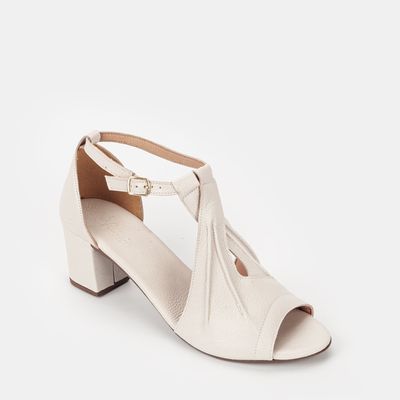 Peep Toe Aberto Off-White