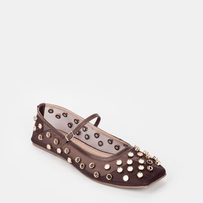 Sapatilha Tela com Spikes Sem Ponta Canela