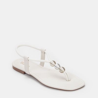 Rasteira com enfeite Off-White