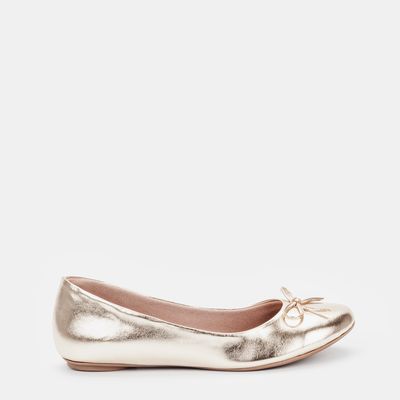 Sapatilha com laço Ouro