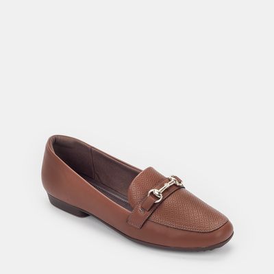 Mocassim Piccadilly com Enfeite Telha