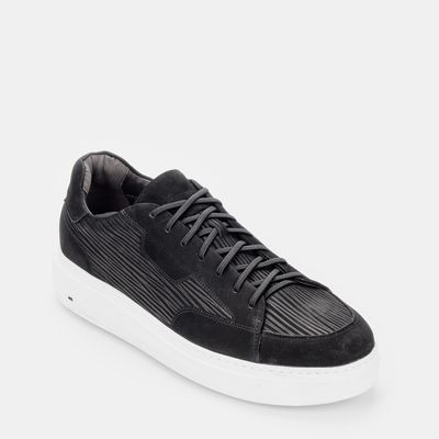 Tênis Casual com Camurça Max Preto