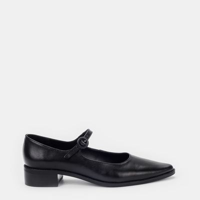 Sapato Boneca Bico Fino Preto