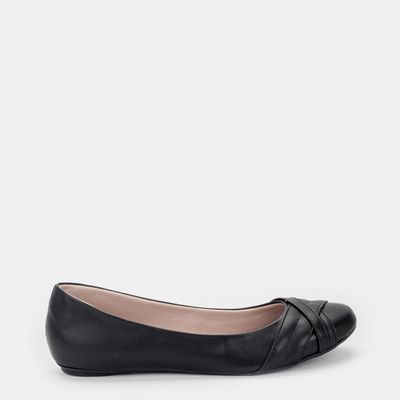 Sapatilha com Tiras Finas Preto