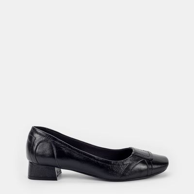 Scarpin Pespontado Preto