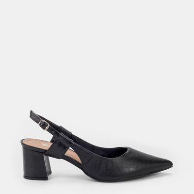 Chanel bico fino Preto