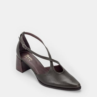 Scarpin Aberto Blocado Verde