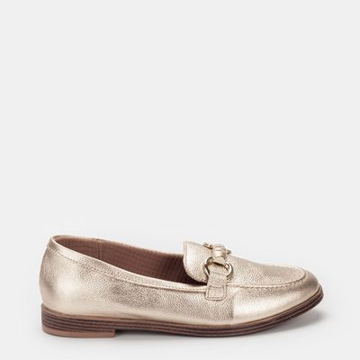 Mocassim com Fivela Ouro