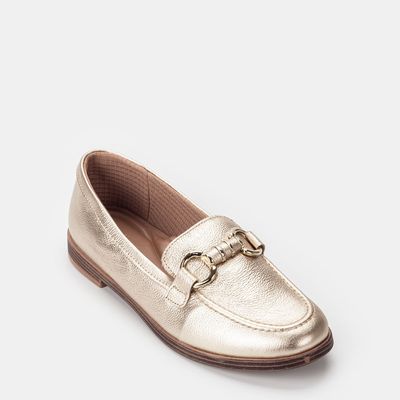 Mocassim com Fivela Ouro