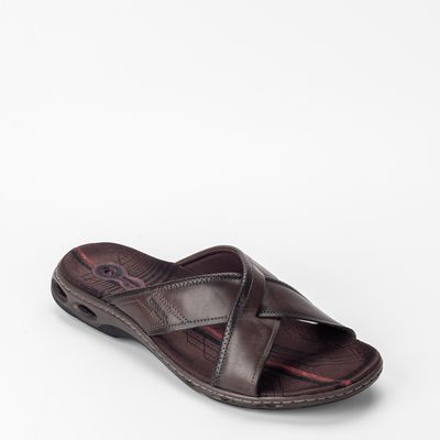 Chinelo c/ tiras cruzadas Café