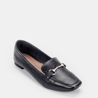 Mocassim com enfeite Preto