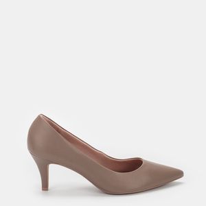 Scarpin Usaflex clássico Amêndoa