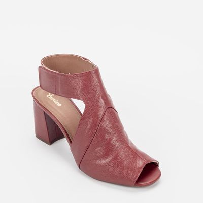 Sandália com Velcro Vermelho