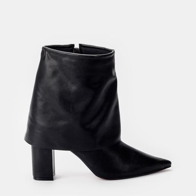 Bota Capa Cano Baixo Preto