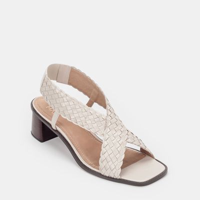 Sandália Trançada Off-White