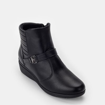 Bota piccadilly anabela Preta