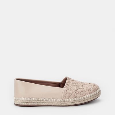 Alpargata Flatform Bordada Off-White