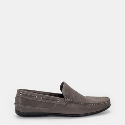 Mocassim texturizado Cinza