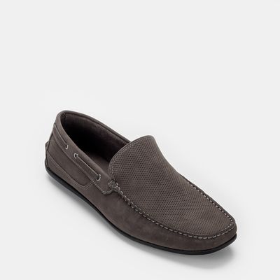 Mocassim texturizado Cinza