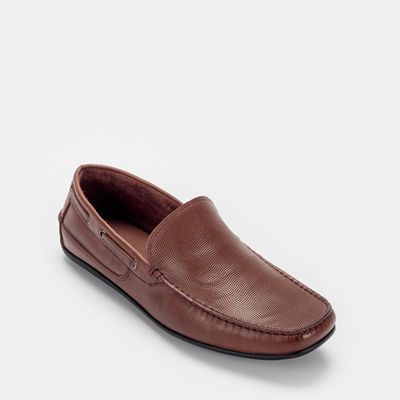 Mocassim texturizado Whisky