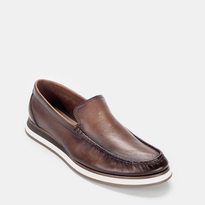 Mocassim sola listrada Whisky