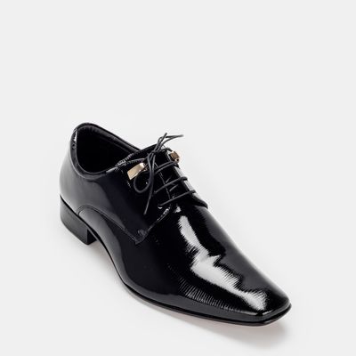 Sapato de amarrar Verniz Preto