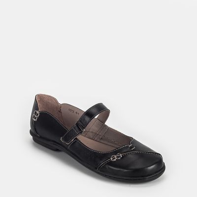 Sapato boneca c/ pespontos Preto