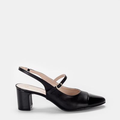 Sapato Boneca Aberto Preto