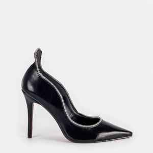 Scarpin Artsy com Strass Preto