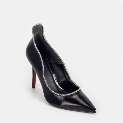 Scarpin Artsy com Strass Preto