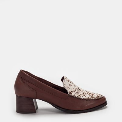 Mocassim Cabedal Animal Print