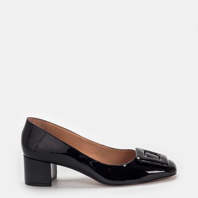 Scarpin Com Enfeite Preto