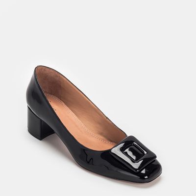 Scarpin Com Enfeite Preto