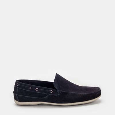 Mocassim texturizado Marinho