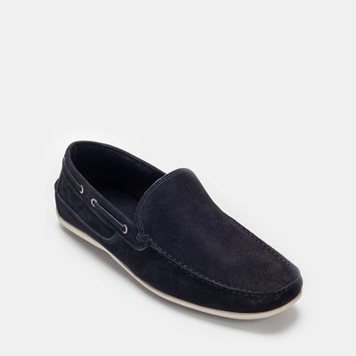 Mocassim texturizado Marinho