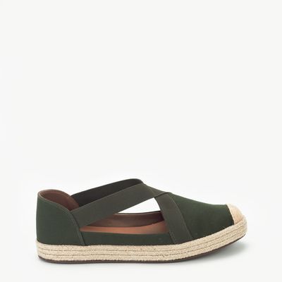 Alpargata com elástico Verde