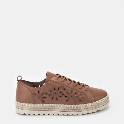 Tênis Espadrille com Detalhe Canela