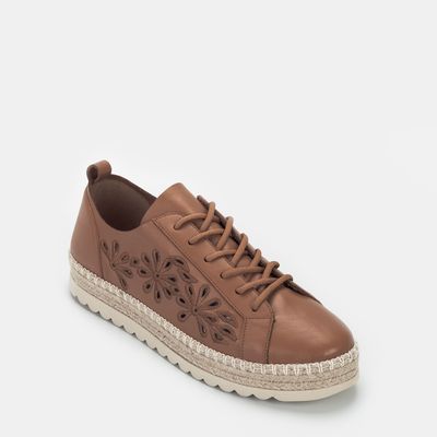 Tênis Espadrille com Detalhe Canela