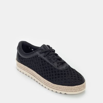 Tênis Espadrille Tramado Preto