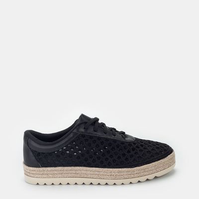 Tênis Espadrille Tramado Preto