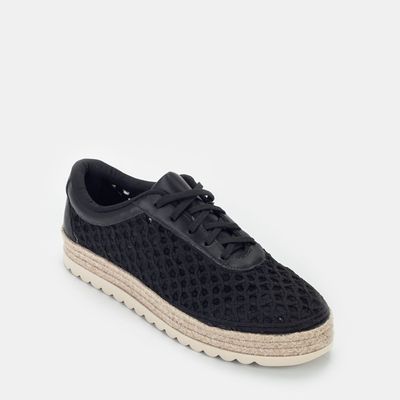 Tênis Espadrille Tramado Preto