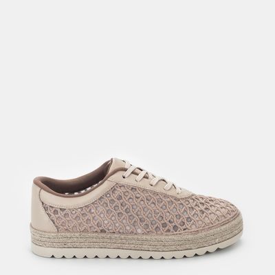 Tênis Espadrille Tramado Amêndoa