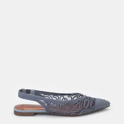 Slingback Bordado Fendi