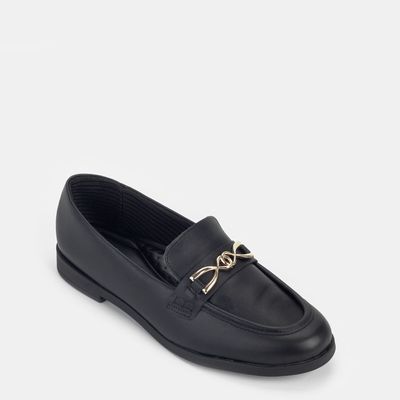 Mocassim com Enfeite Preto