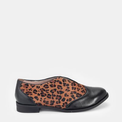 Sapato Oxford Aberto Onça