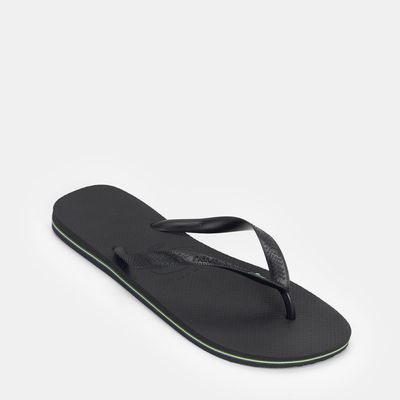 Chinelo Havaianas Brasil Logo Preto