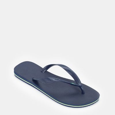 Chinelo Havaianas Brasil Logo Marinho